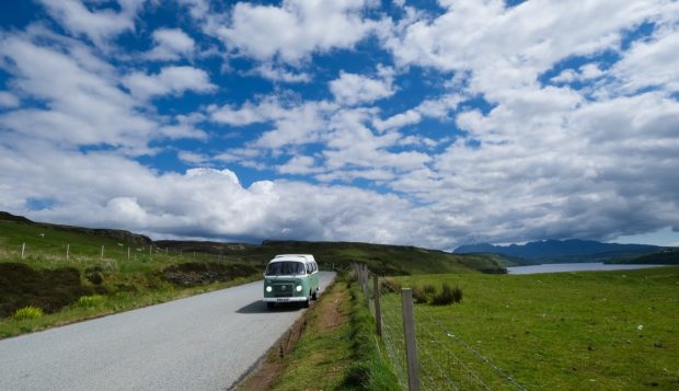 diario di viaggio in scozia in camper westfalia T2